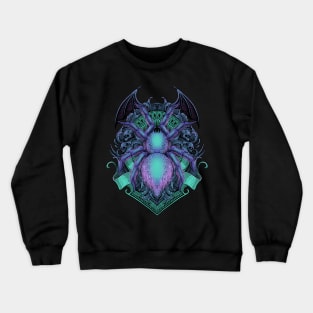 Spider Engraving Art Crewneck Sweatshirt